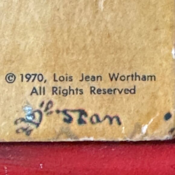 Vintage Wooden Wall Plaque With "How To Be A Fittin Husband" Poem Lois Wortham - Picture 9 of 10